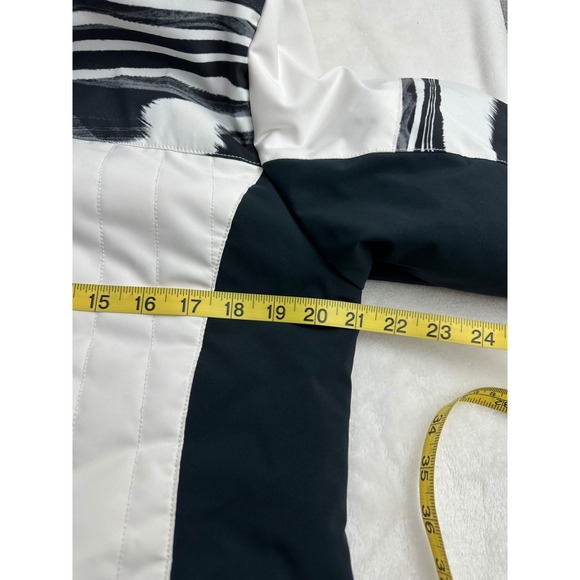 Body Glove Womens Ski Snowboard Jacket White Black Gray Print Hooded Size M - Picture 11 of 12